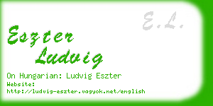 eszter ludvig business card